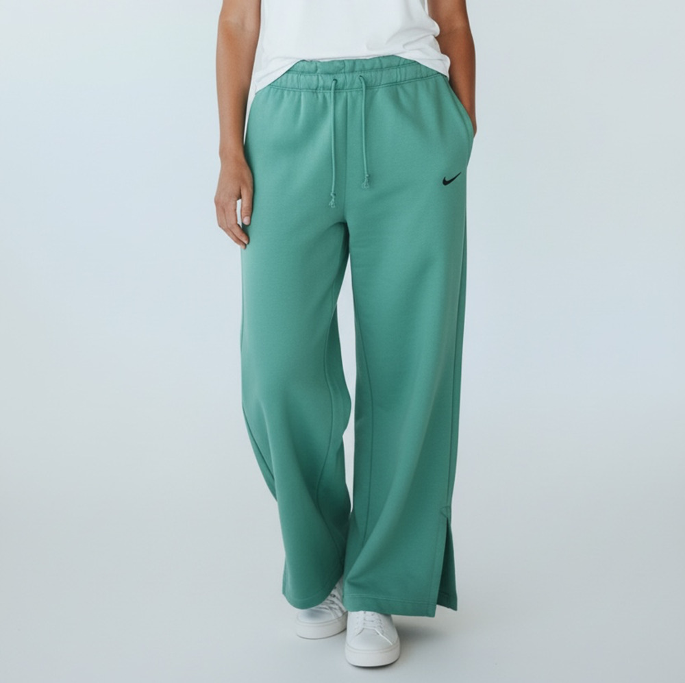 Nike Phoenix Fleece High-Waisted Wide-Leg Pants size L